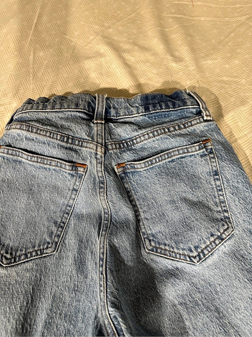 Abercrombie & Fitch Curve Love Ultra High Rise 90s Straight Jean Blue Waist 25 - Picture 6 of 6
